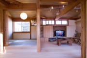 無垢の家注文住宅　埼玉県入間市2階リビングの家事例写真
