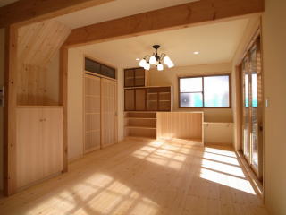 小平市の天然木のリノベーション事例写真