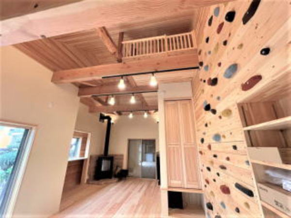 築６０年の家天然木でリノベーション　ボルダリングのある家所沢市事例写真