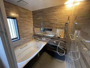 浴室のユニットバスは１．２５坪タイプのひろーい浴室空間。-所沢市リノベーション事例