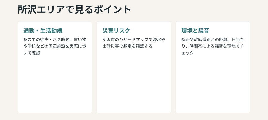 中古購入時にエリアで見るポイント